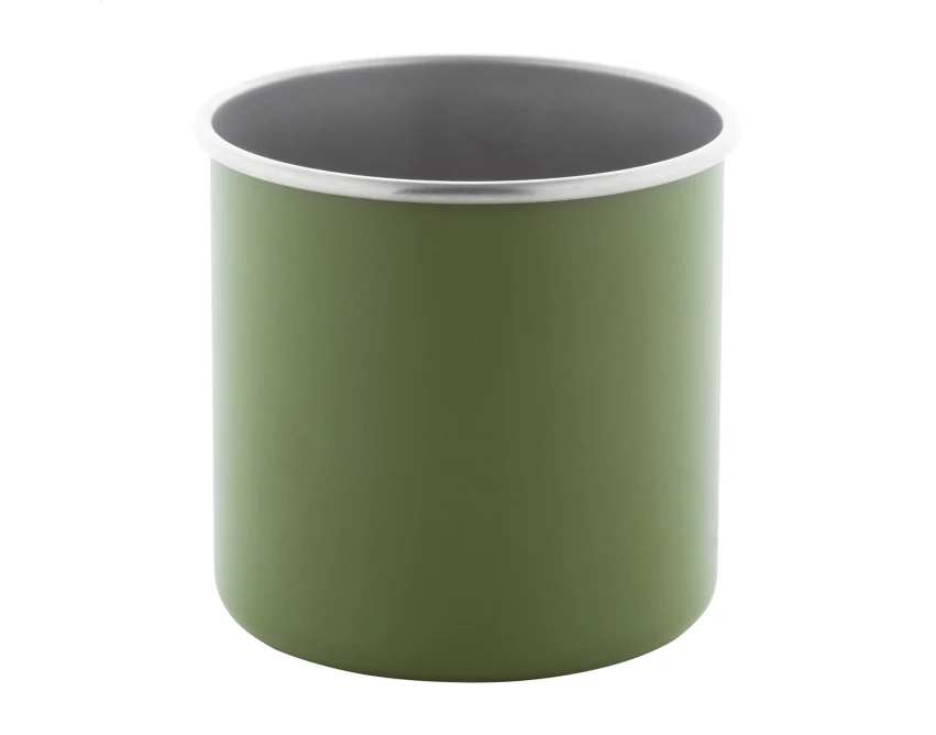 Hossa kubek metalowy z nadrukiem 300 ml zielony