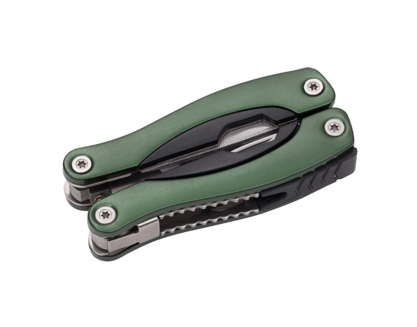 Mini zestaw narzędzi Feat zielony aluminiowy