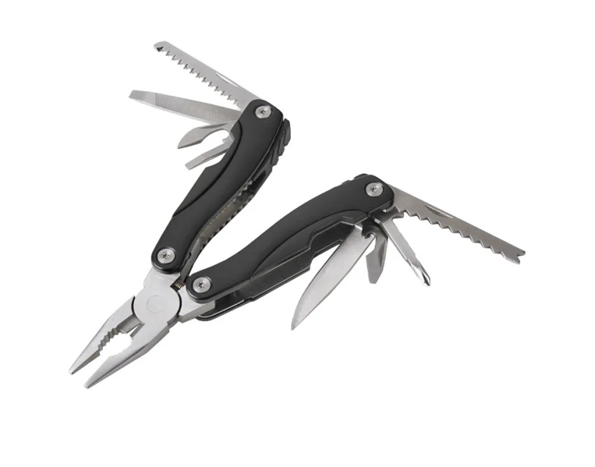 Multitool Feat 9-funkcyjny czarny z grawerem