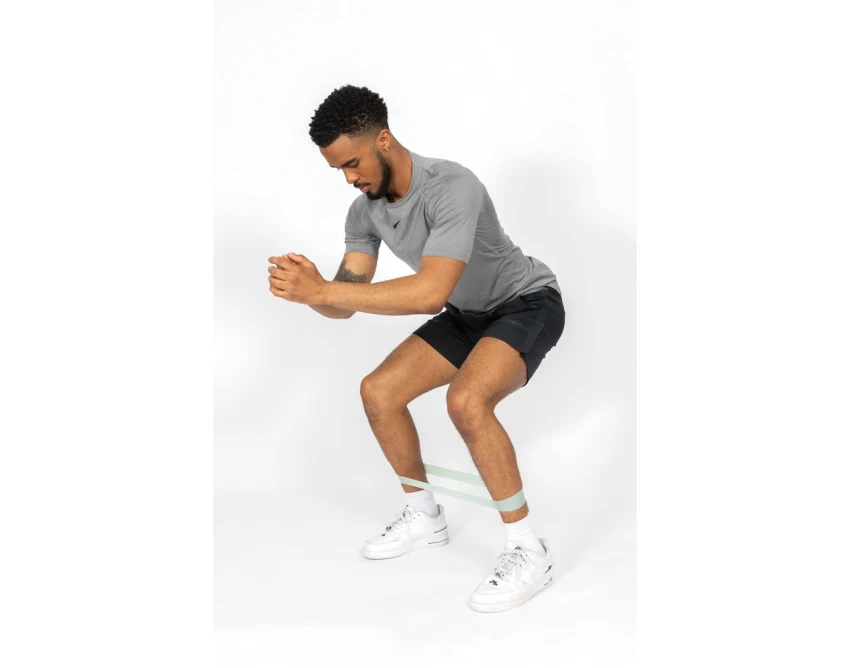 Taśmy oporowe TPE czarne z logo firmy | zestaw 4 szt. + etui – gadżet fitness reklamowy