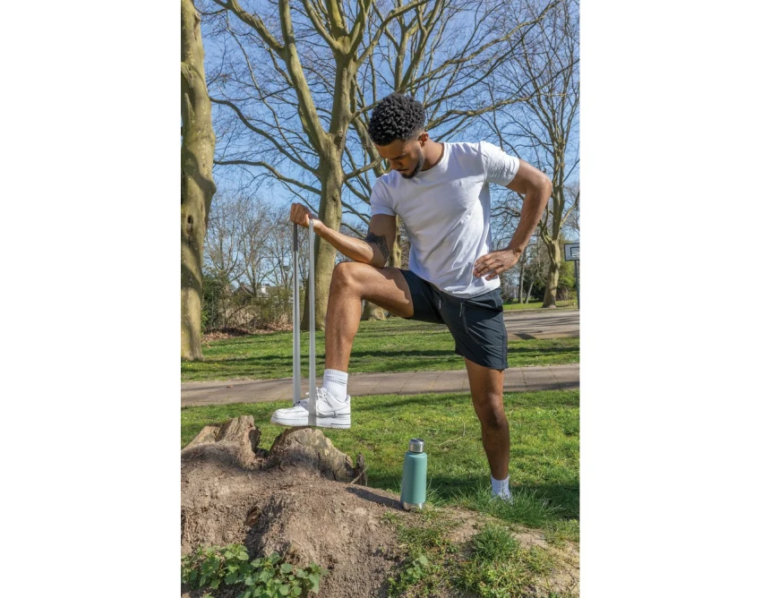 Taśmy oporowe TPE czarne z logo firmy | zestaw 4 szt. + etui – gadżet fitness reklamowy