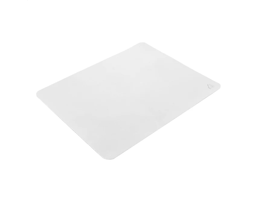 Biała podkładka pod mysz z recyklingu z logo firmy
