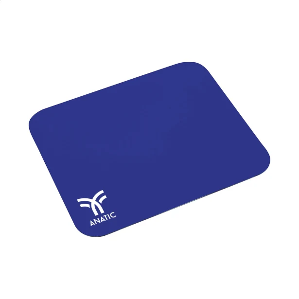 Niebieska podkładka pod mysz z logo, poliester 220x180mm
