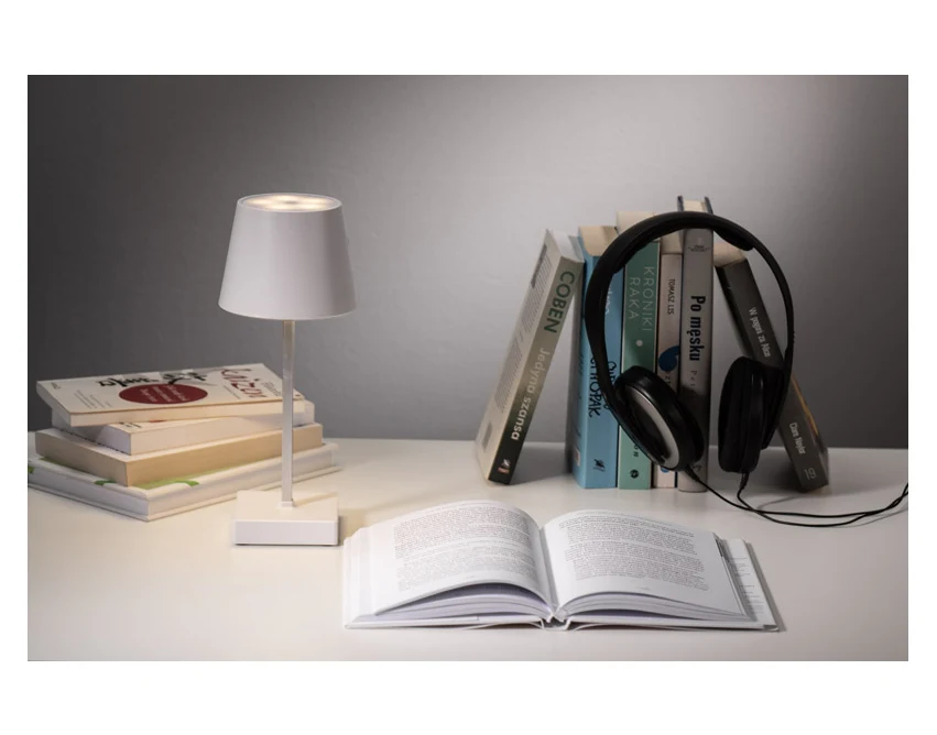 VIDIA lampka biurkowa LED biała, USB & AAA