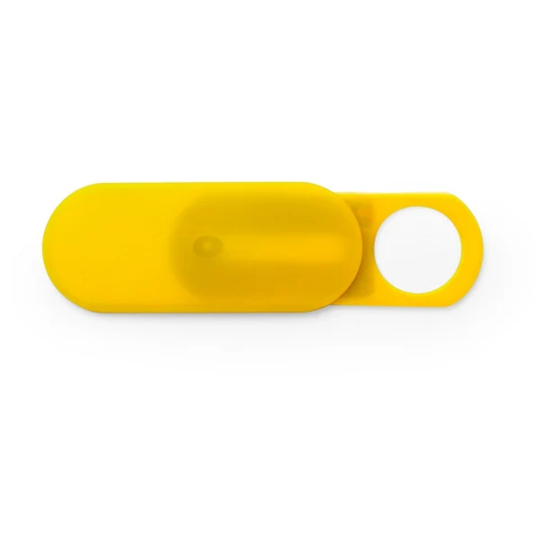 Zasłona na kamerę internetową ABS żółta 3,2×1,3 cm