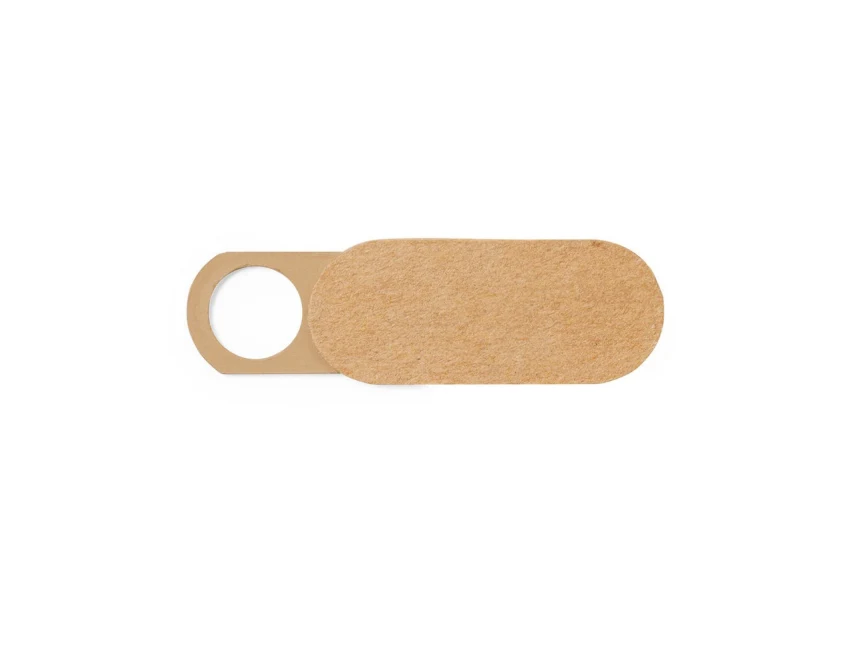 Zasłona z recyklingu na kamerę z logo 32×13 mm