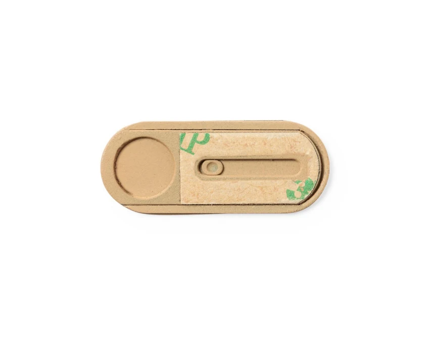 Zasłona z recyklingu na kamerę z logo 32×13 mm