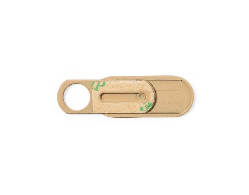 Zasłona z recyklingu na kamerę z logo 32×13 mm