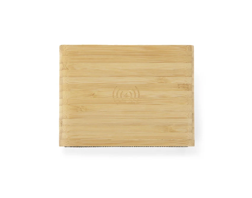 GRANO głośnik bambusowy 5 W z ładowaniem Qi 15 W