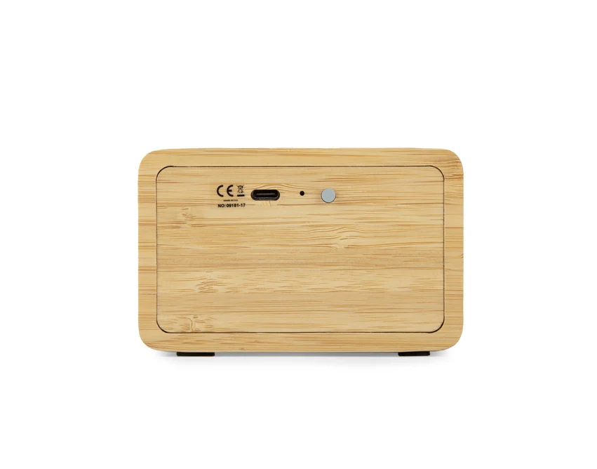 GRANO głośnik bambusowy 5 W z ładowaniem Qi 15 W