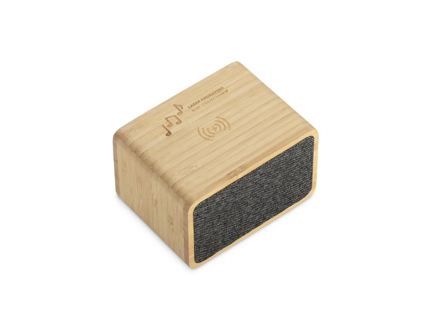 GRANO głośnik bambusowy 5 W z ładowaniem Qi 15 W