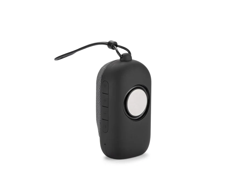 Głośnik CADENA Bluetooth z nadrukiem, szary 70 mm