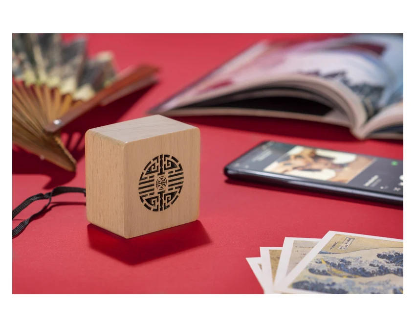 Głośnik Bluetooth ORIENT drewniany z logo