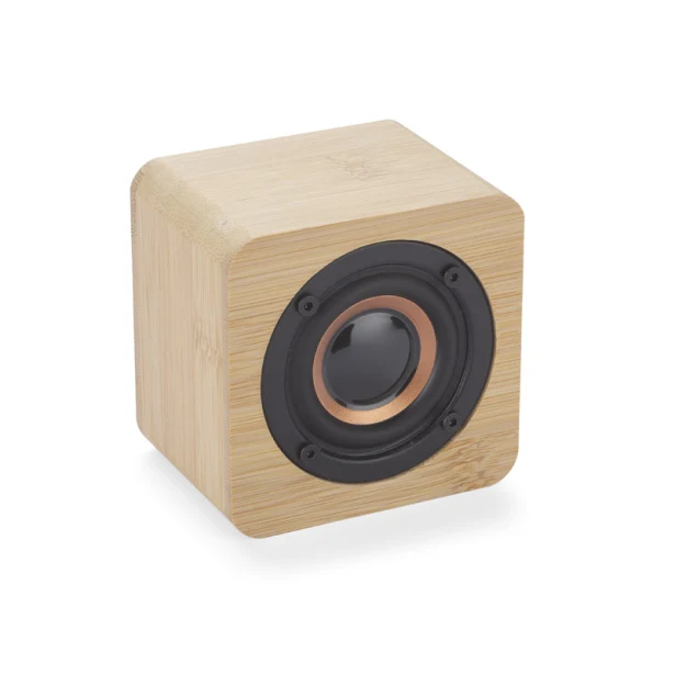 Głośnik bambusowy VINTAGE z logo firmy 3W Bluetooth – ekologiczny prezent biznesowy