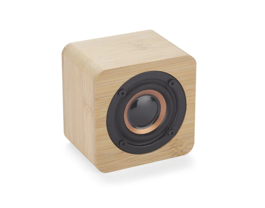Głośnik bambusowy VINTAGE z logo firmy 3W Bluetooth – ekologiczny prezent biznesowy