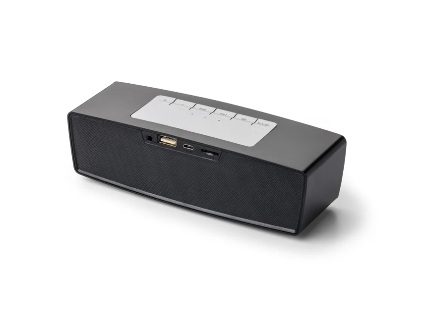 Głośnik firmowy AMBIENT czarny 2x3W z logo – Bluetooth CE