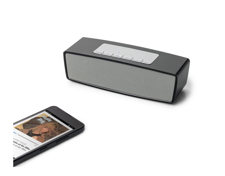 Głośnik firmowy AMBIENT czarny 2x3W z logo – Bluetooth CE