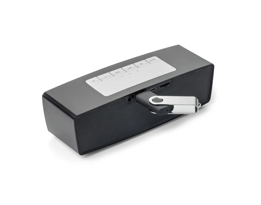 Głośnik firmowy AMBIENT czarny 2x3W z logo – Bluetooth CE