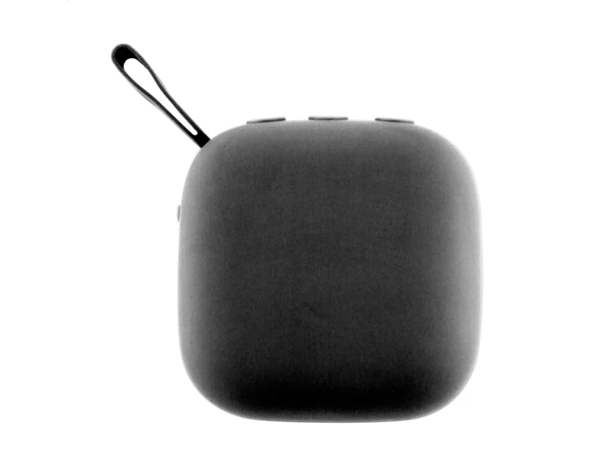 Bambusowy głośnik reklamowy Bluetooth czarno-naturalny