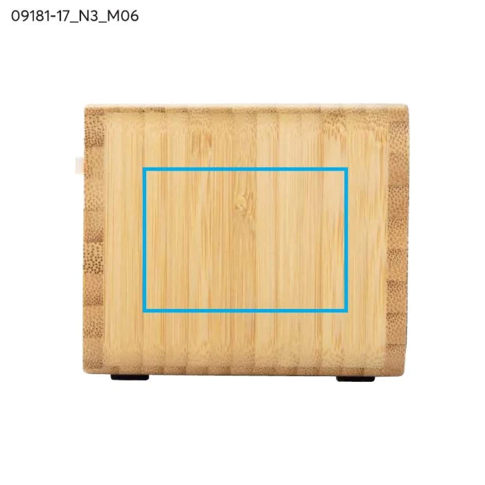 Schemat znakowania dla Tampondruk - N3 na gadżecie: GRANO głośnik bambusowy 5 W z ładowaniem Qi 15 W