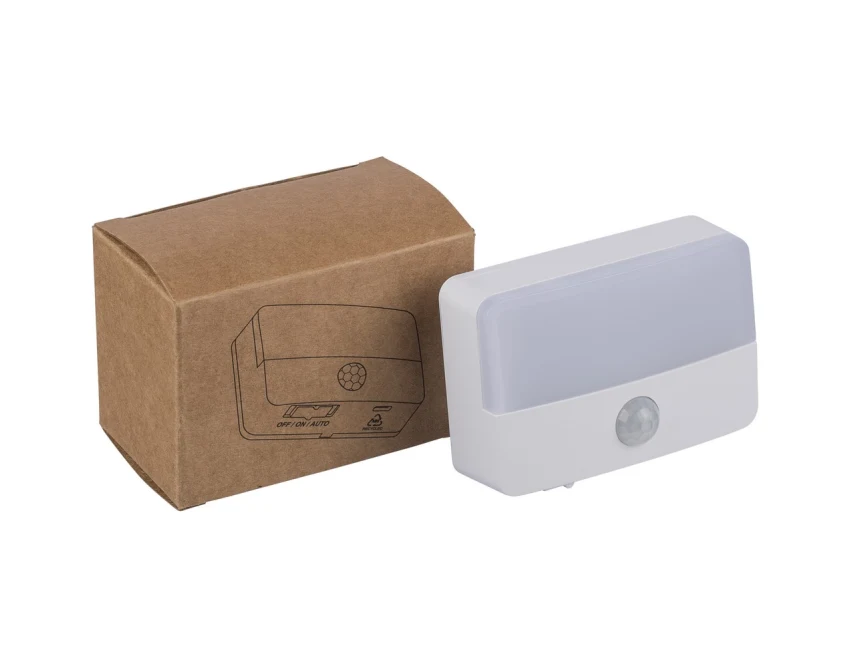 Lampka LED USB-C z czujnikiem ruchu, biały, ABS z recyklingu