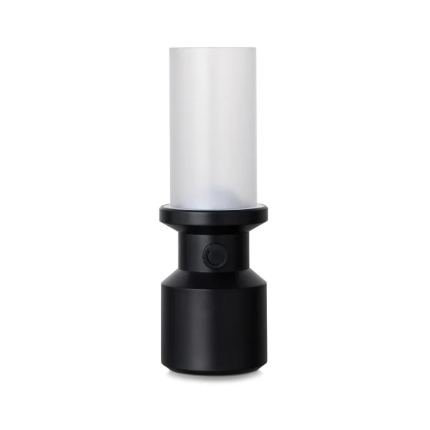 Czarna lampka LED VINGA Niori z logo, RABS, do biura