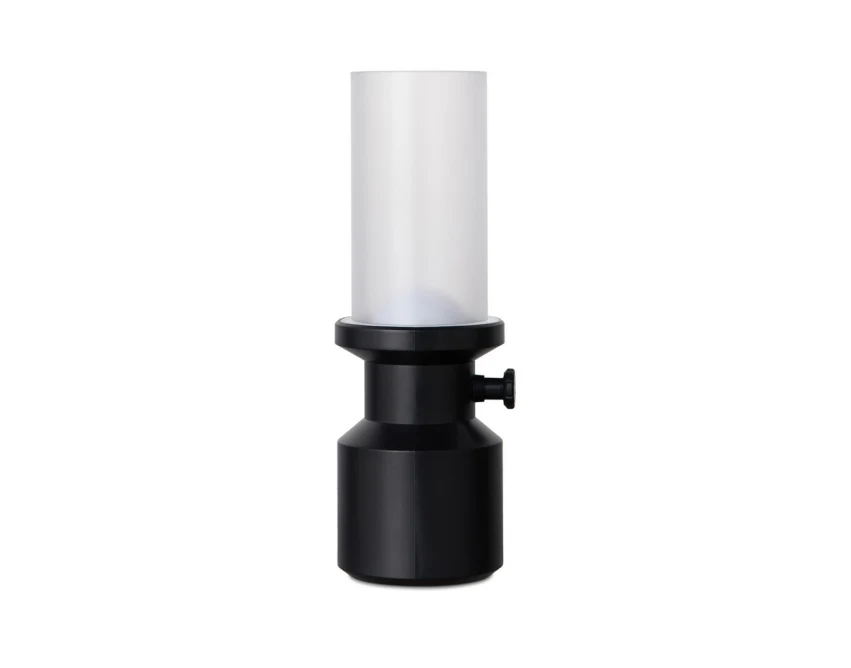 Czarna lampka LED VINGA Niori z logo, RABS, do biura