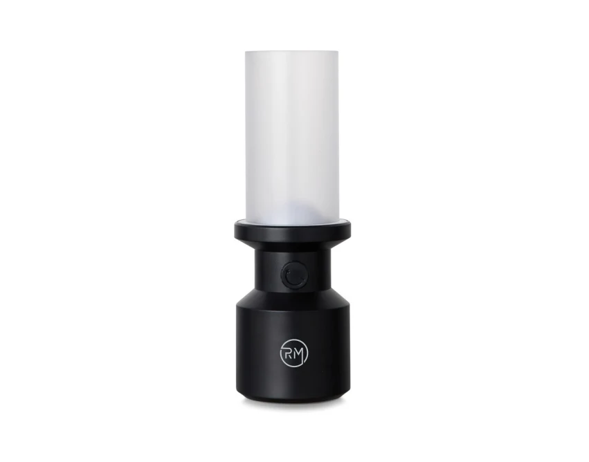 Czarna lampka LED VINGA Niori z logo, RABS, do biura