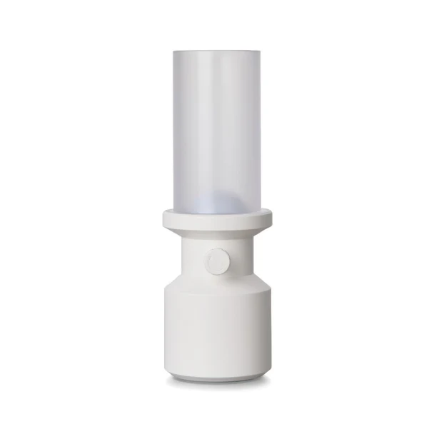 Biała lampka biurkowa LED VINGA Niori z logo, RABS eco