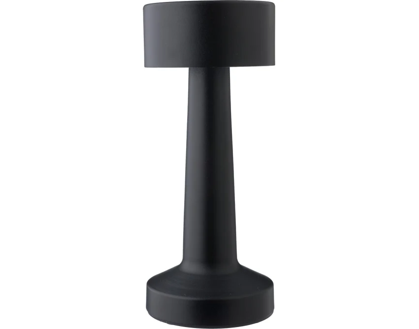 Czarna lampka USB LED z grawerem logo – prezent firmowy