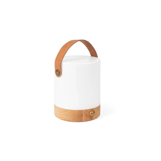 Lampka LED Vinga Narni RABS brązowa z logo na USB