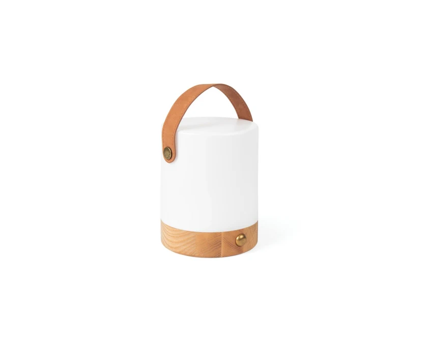 Lampka LED Vinga Narni RABS brązowa z logo na USB