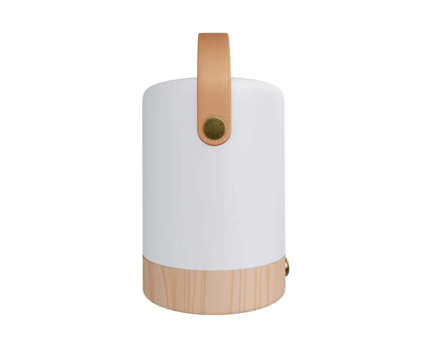 Lampka LED Vinga Narni RABS brązowa z logo na USB