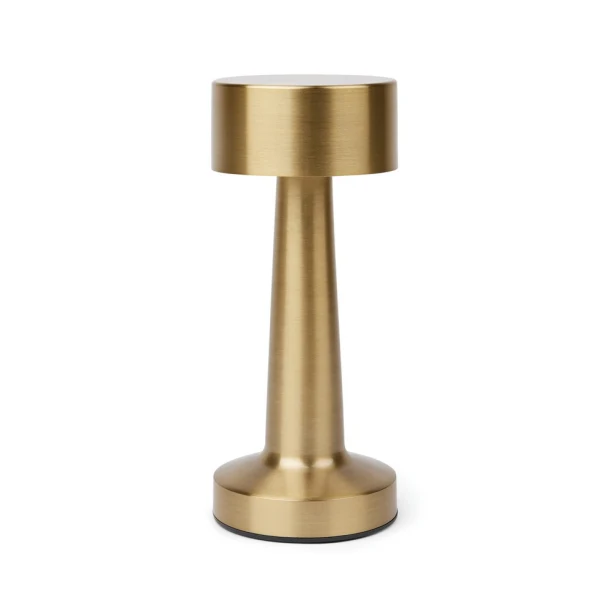 Złota lampka biurkowa USB LED VINGA Maris z logo