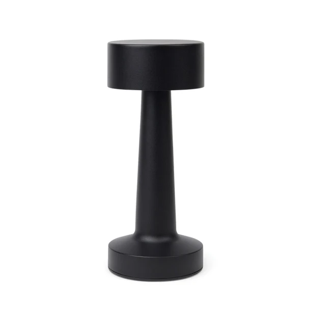 Czarna lampka biurkowa USB-C z logo VINGA Maris 8h pracy