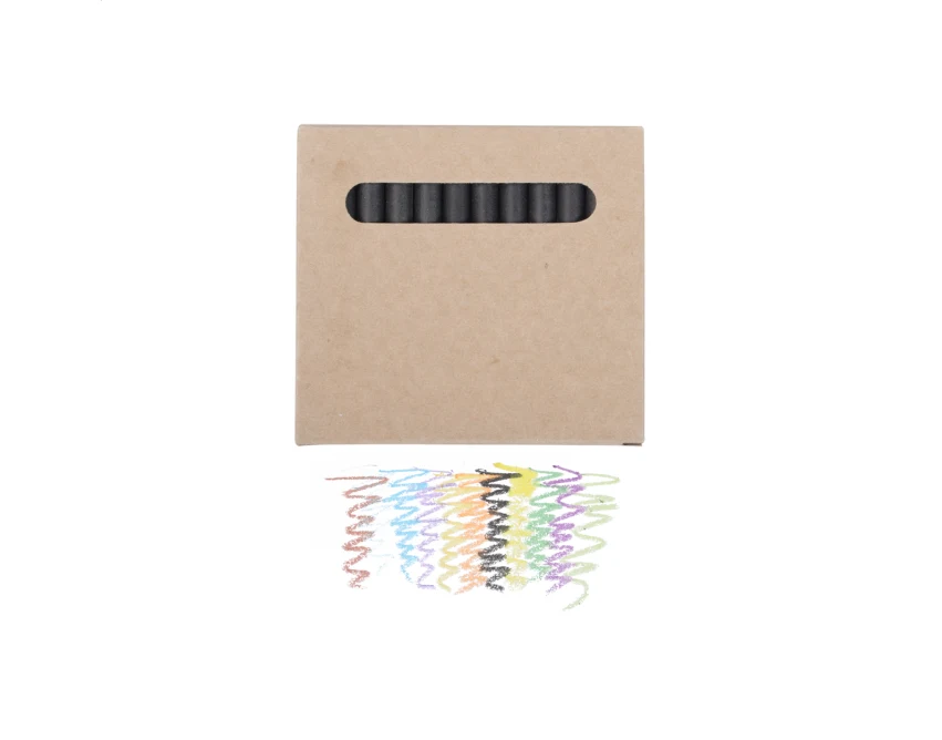 Kredki świecowe eco 12 szt. z logo w kartonowym etui