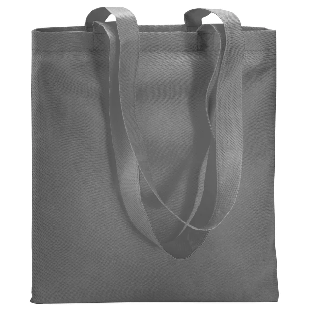 Szara torba non woven 80g z nadrukiem logo – Totecolor