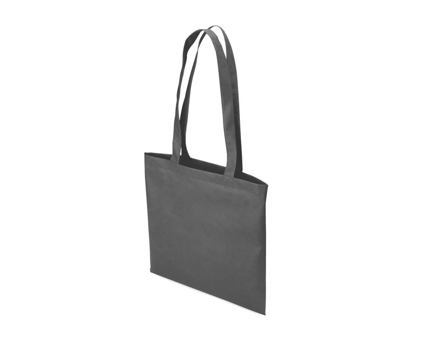 Szara torba non woven 80g z nadrukiem logo – Totecolor