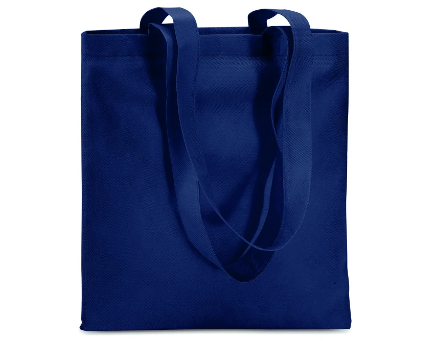 Niebieska torba non woven z logo Totecolor 80g dla firm