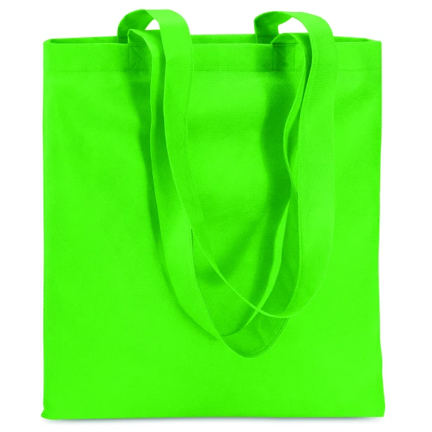 Zielona torba non woven 80g z nadrukiem firmowym