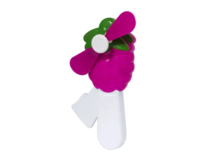 Amalfi – mini wentylator reklamowy owocowy ABS z logo, wiatraczek przenośny