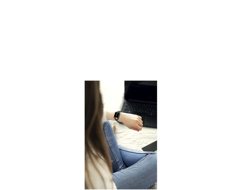 Smartwatch Prixton Alexa SWB29 czarny z logo firmy