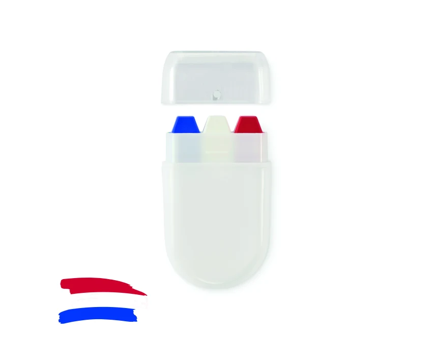 Niebieski sztyft do malowania ciała Cheer z logo firmy