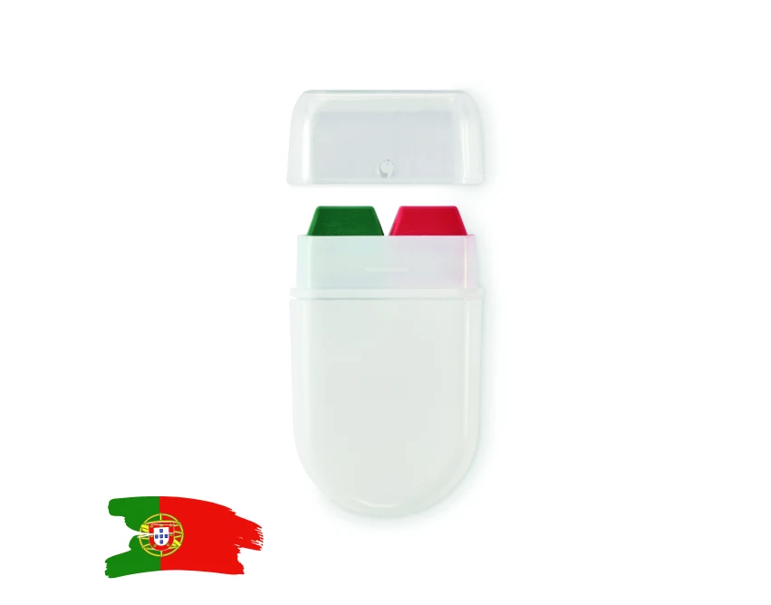 Sztyft kibica zielono-czerwony z logo – Cheer, PP+PS