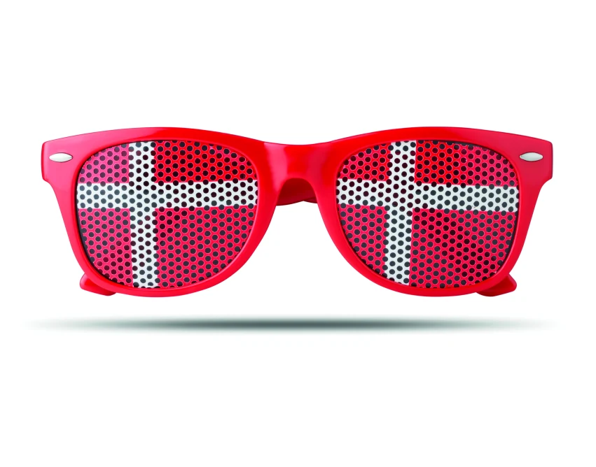 Wielokolorowe okulary Flag Fun z nadrukiem flagi, logo