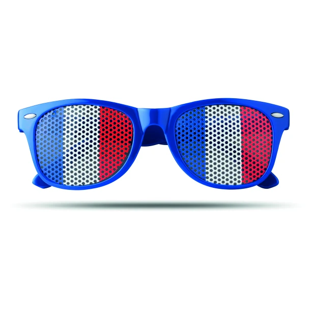 Flag Fun niebieskie okulary kibica z logo – polycarbonate