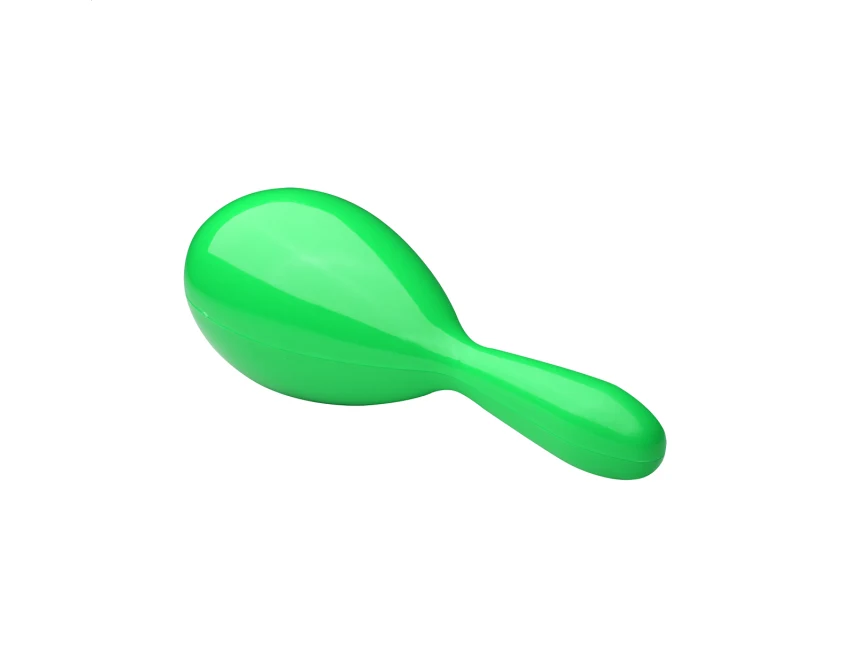 Zielona grzechotka reklamowa z logo – gadżet dla kibica