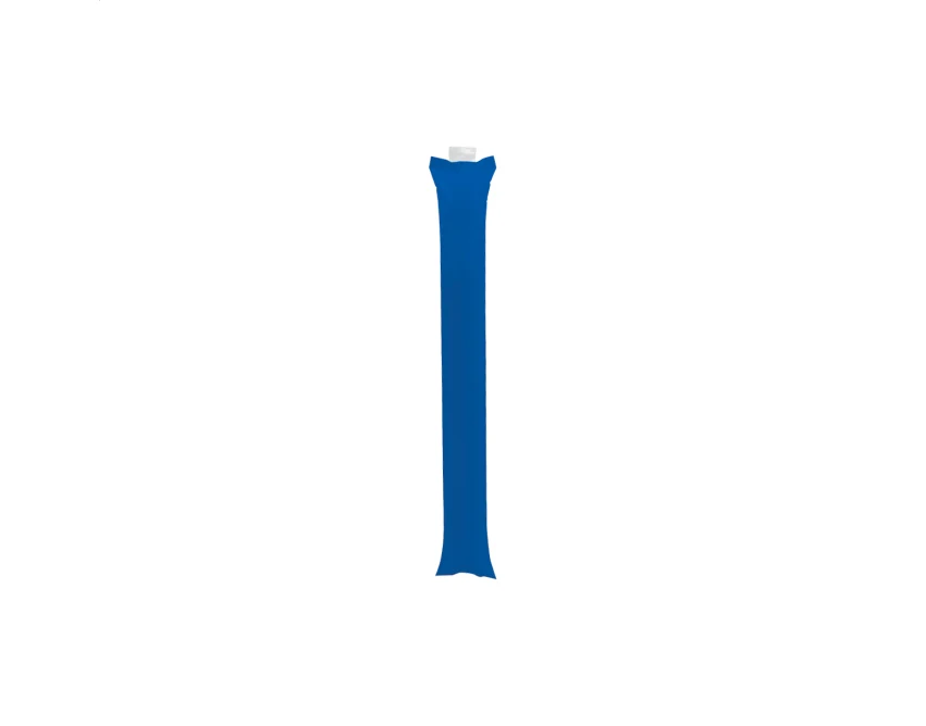 Niebieskie dmuchane pałki kibica z nadrukiem logo 2 szt.