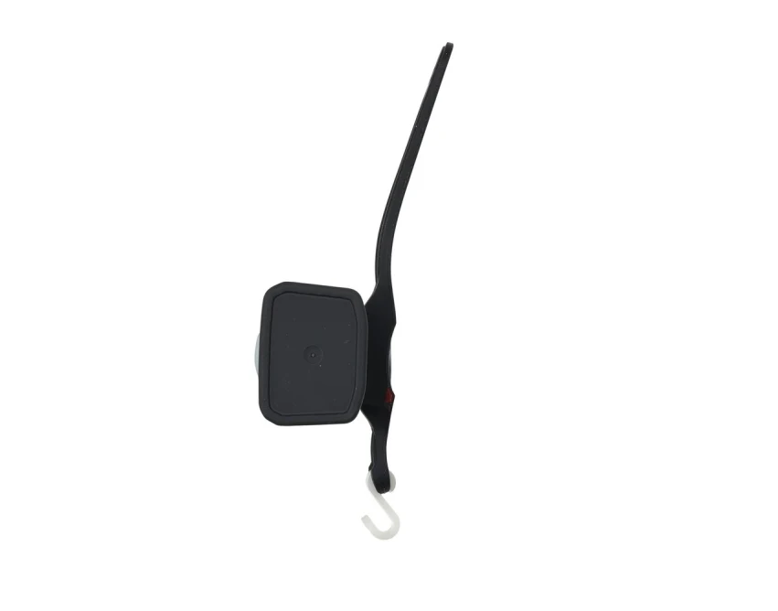 Czarna lampka rowerowa COB USB z własnym logo – gadżet reklamowy dla firm, ABS aluminium