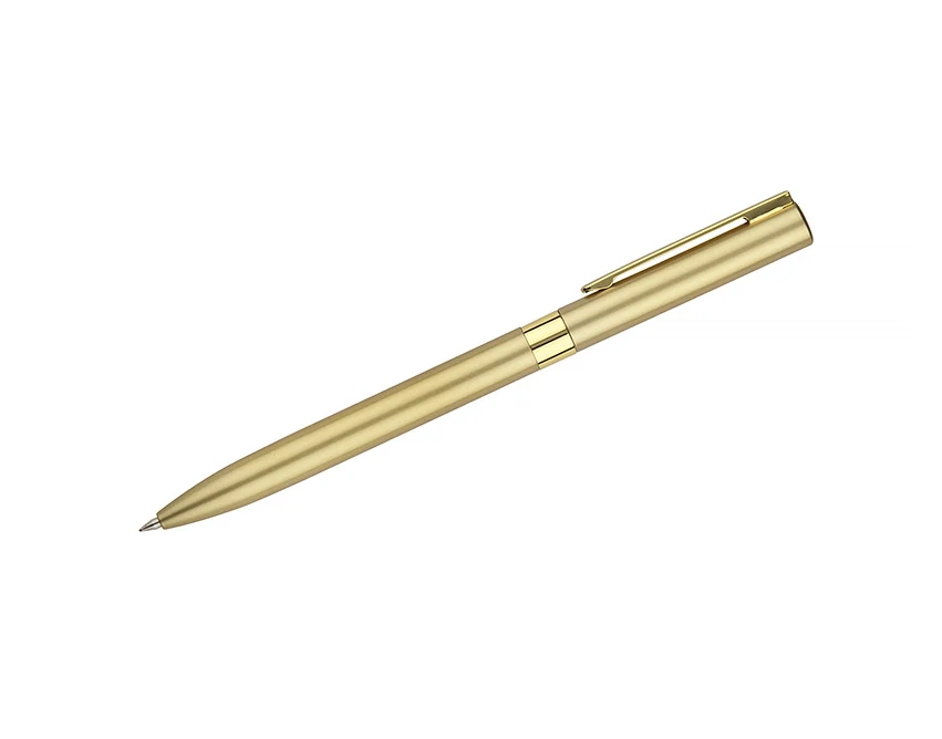 Złoty długopis żelowy GELLE 0,5 mm metalowy z logo – prezent biznesowy premium